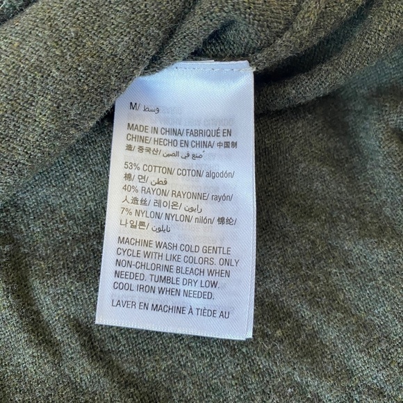 Style & Co. Women's Dark Olive Green Long Sleeve Knit Sweater Size Medium - Picture 8 of 10